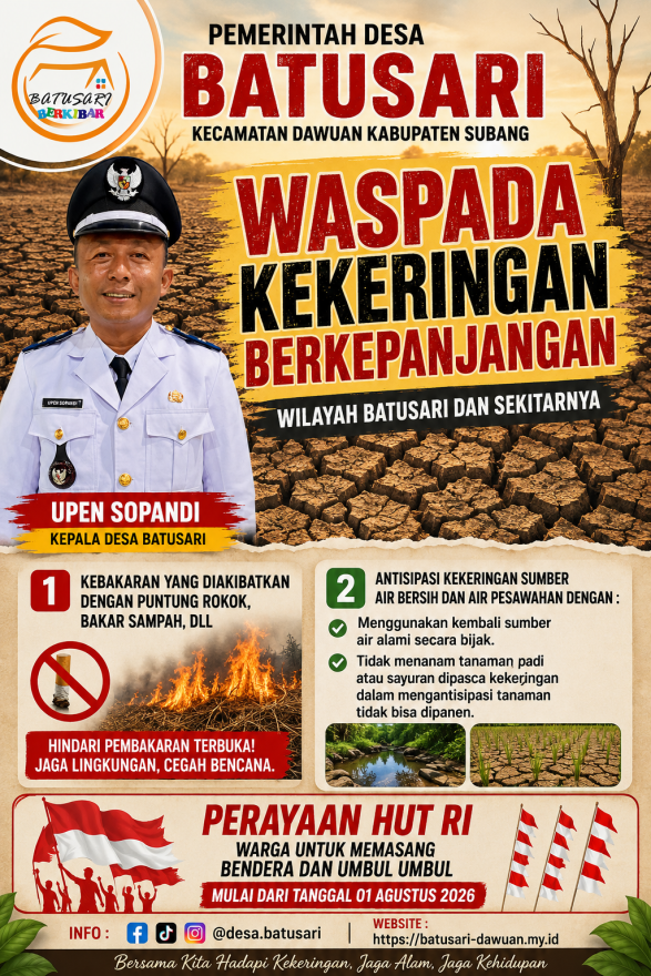 Waspada kekeringan panjang dan perayaan agustus tahun 2026